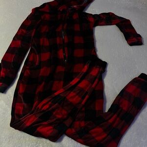 Red and black plaid onesie!